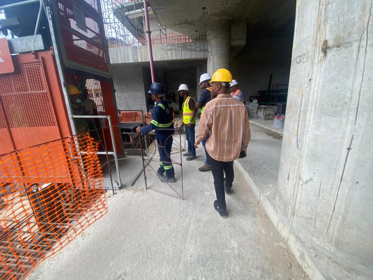 At El-Alan Construction Site