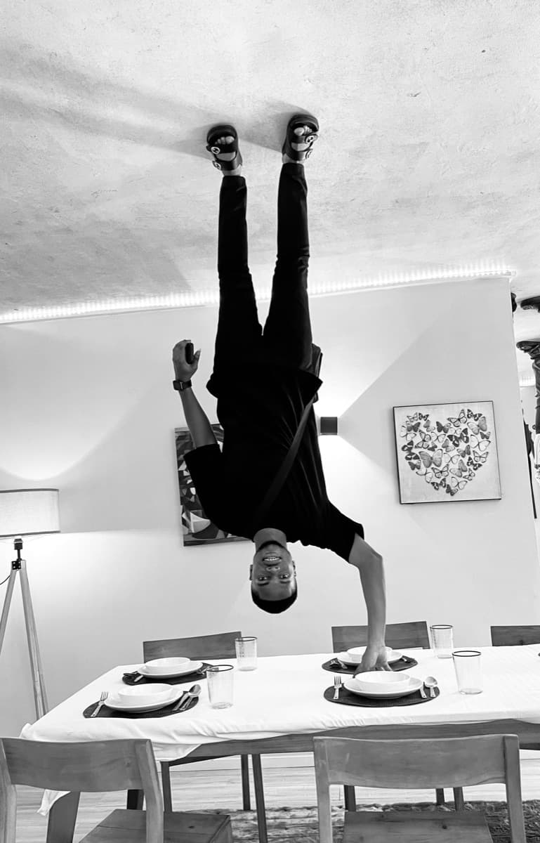 At Landmark Upside Down House